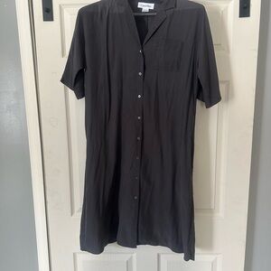Calvin Klein Charcoal Midi Dress